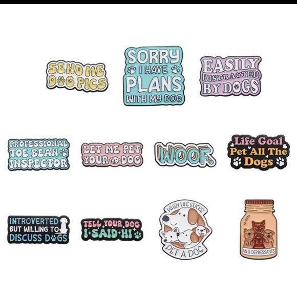 $1 DOG PIN/BROOCH. ENAMEL/METAL. NEW. $1 WITH ANY $10 ORDER OR MORE - Picture 4 of 16